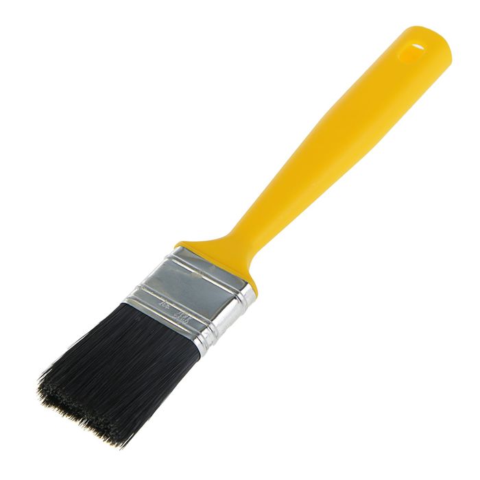 Кисть плоская "Мелодия цвета", 35х12 мм, ручка пластик, искусственная щетина