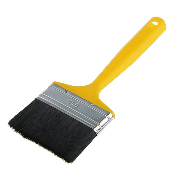 Кисть плоская "Мелодия цвета", 100х14 мм, ручка пластик, искусственная щетина