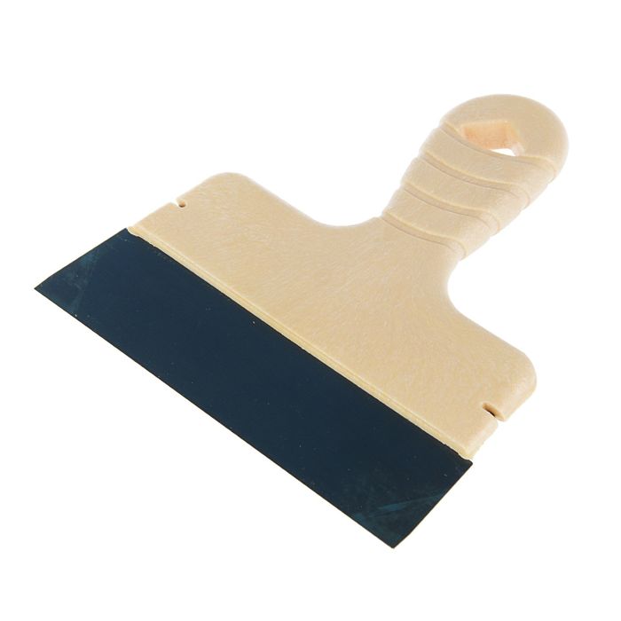 Шпатель фасадный "Лазурный берег", 200 мм, пружинная сталь, ручка пластик, облегченный