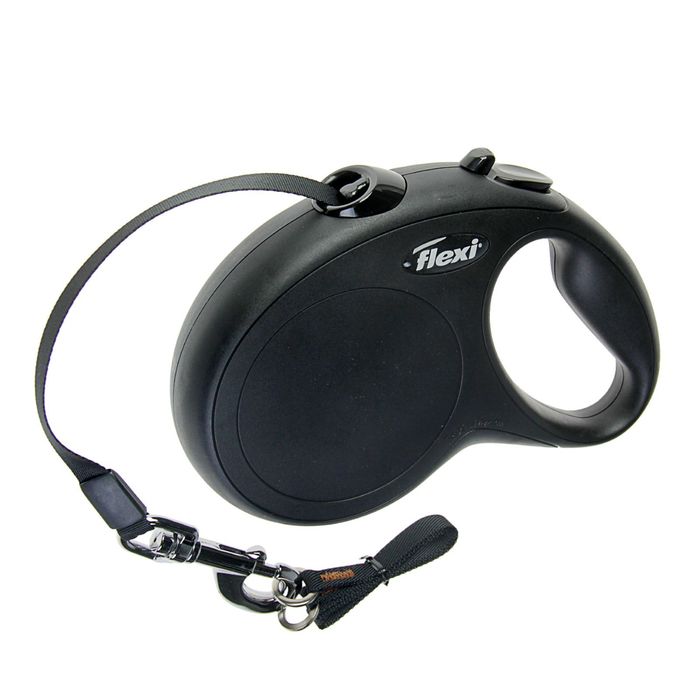 Рулетка Flexi  New Classic L (до 50 кг) лента 5 м, черная