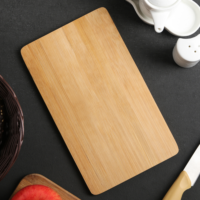 Доска разделочная, 25х15х1 см, бамбук