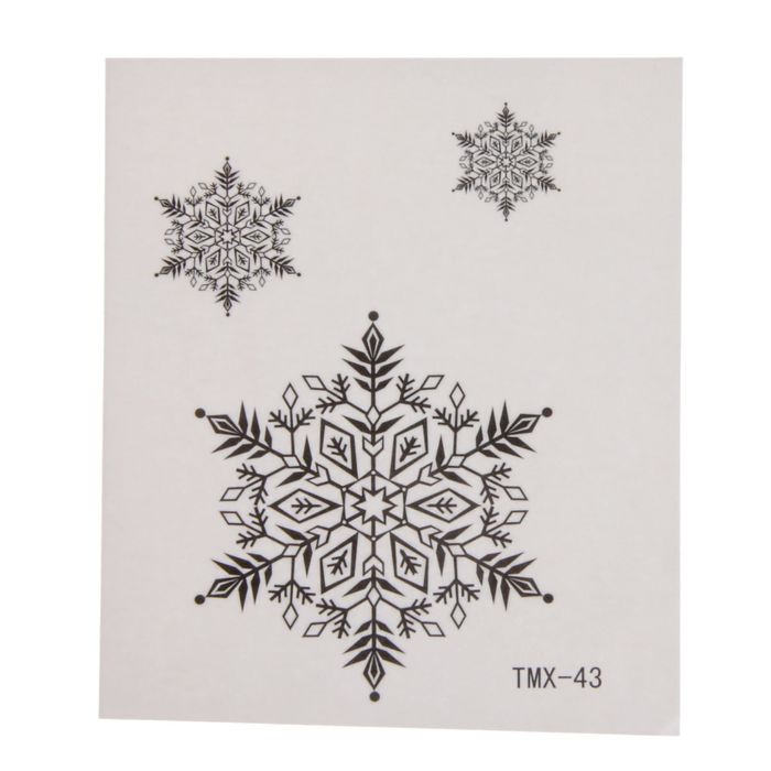 Татуировка на тело "Снежинки"