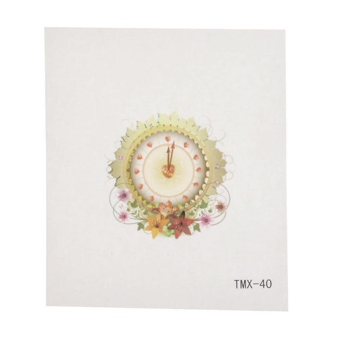 Татуировка на тело "Часы"