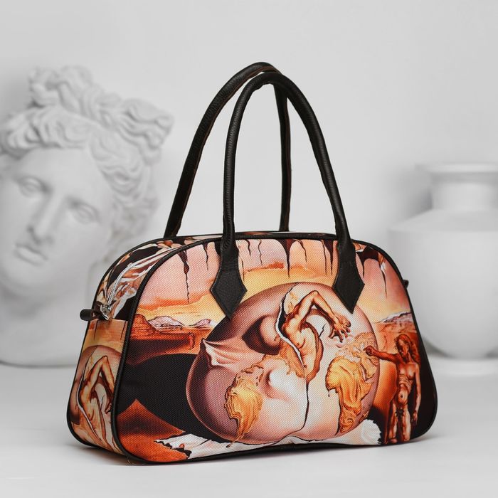 Сумка женская на молнии "Новая жизнь", 2 отдела с перегородкой, разноцветная