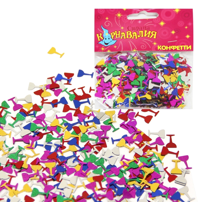 Карнавальное конфетти "Рюмка"