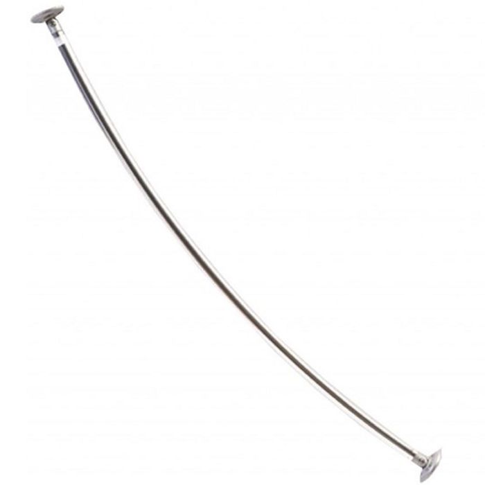 Карниз полуовал алюминиевыйдля ванной с раздвижной системой монтажа