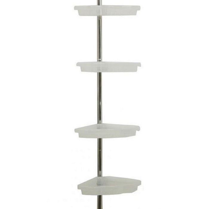 Полка угловая 4-х ярусная на телескопической алюминиевой трубке 135-260см