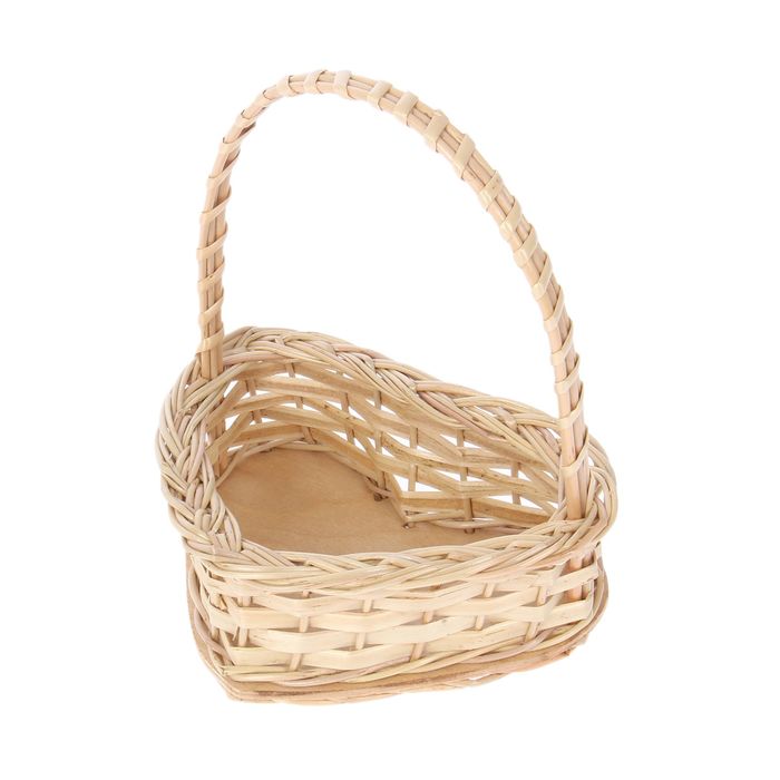 Корзина 14,5х11х4,5 см "Сердечко", высота ручки 16 см