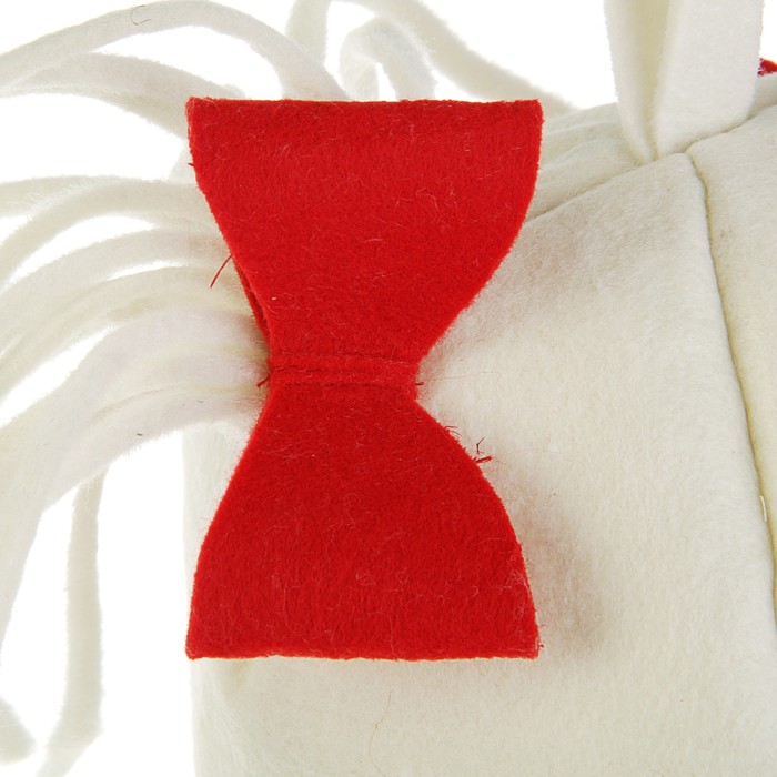 Банная шапка «Девочка», вискоза, белая