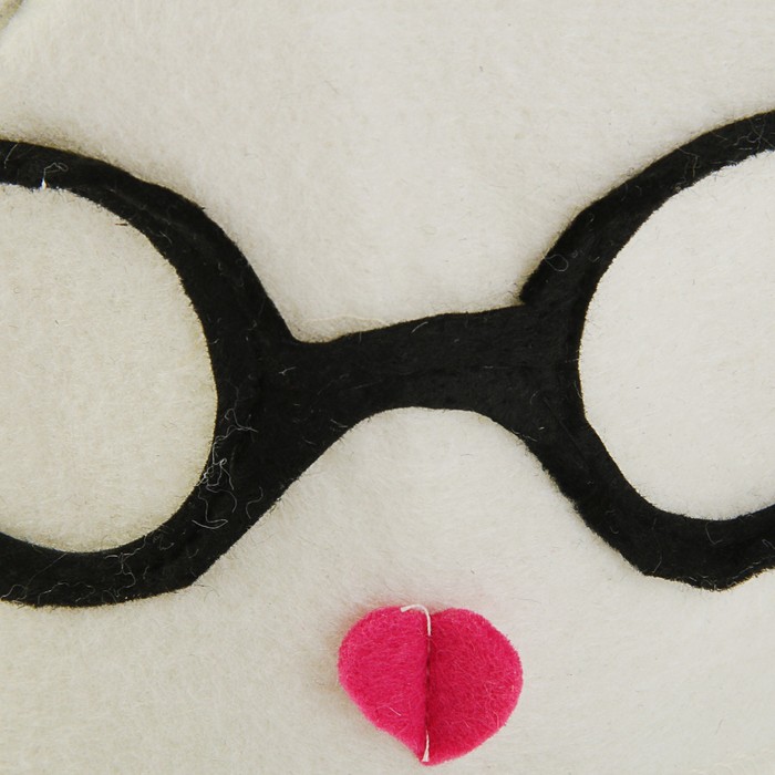 Банная шапка «Зайка», вискоза, белая