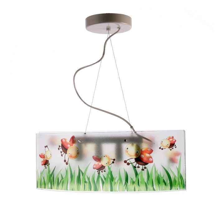 Люстра подвесная "Дружба" 4 лампы E14 40Вт божьи коровки