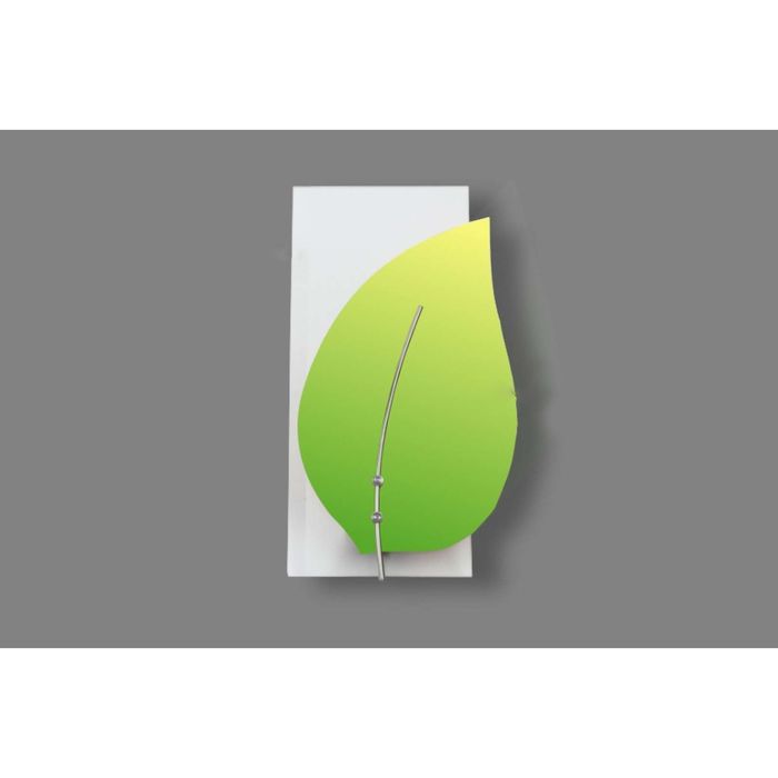 Бра "Лист" 1 лампа E14 40Вт белый-зеленый-желтый