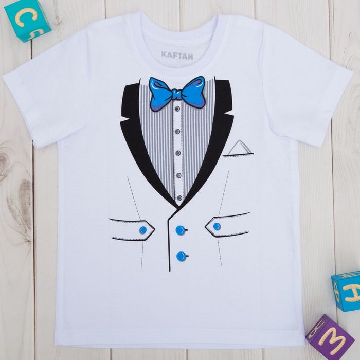 Футболка детская KAFTAN "Джентльмен" рост 86-92 см (28), 1-2 года