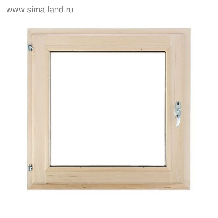 Окно, 50×50см, двойное стекло, с уплотнителем, из липы