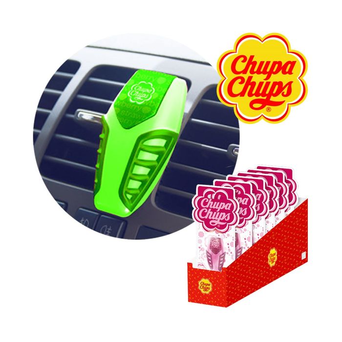 Ароматизатор на дефлектор мембранный гелевый Chupa Chups, яблоко, 3 мл (CHP300)