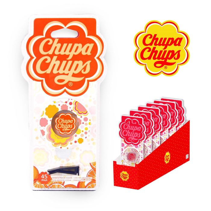 Ароматизатор на дефлектор жидкостный Chupa Chups, апельсин, 5 мл (CHP803)