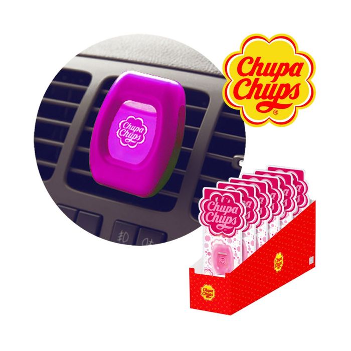 Ароматизатор на дефлектор мембранный Chupa Chups, клубника со сливками, 5 мл (CHP402)