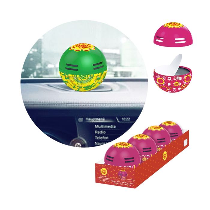 Ароматизатор на панель гелевый Chupa Chups, лайм-лимон, 100 г (CHP602)