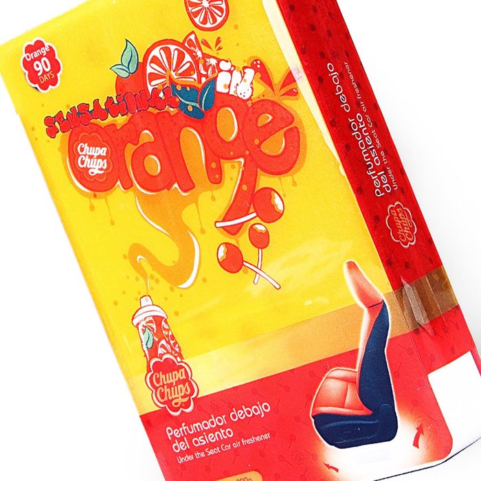 Ароматизатор под сиденье гелевый Chupa Chups, апельсин, 200 г (CHP903)