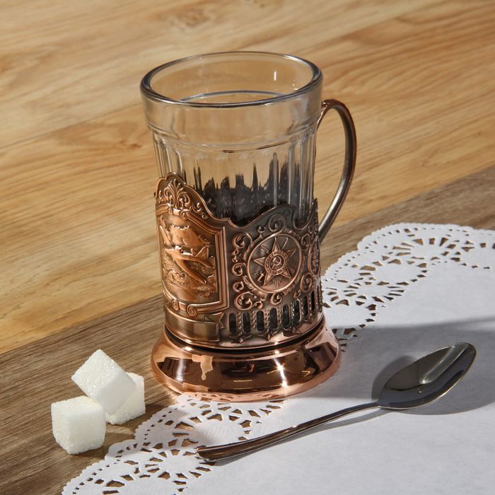 Подстаканник "Самолет "ИЛ", медь