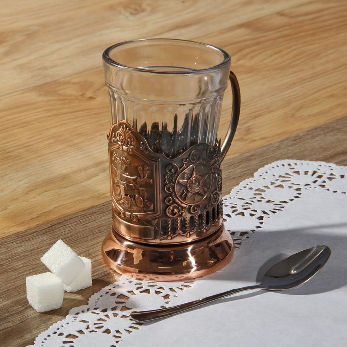 Подстаканник "Танк"Т-34", медь