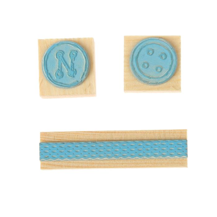 Штамп "Набор швеи" набор 3 шт, резина, 4х6 см (ШТ-210)