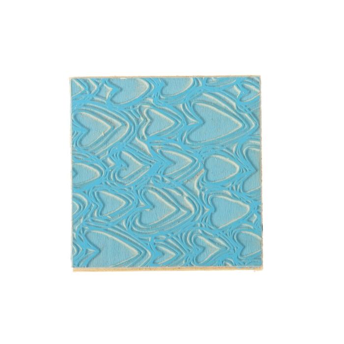 Штамп фоновый "Сердечки" резина, 4х6 см  (ШТ-8)