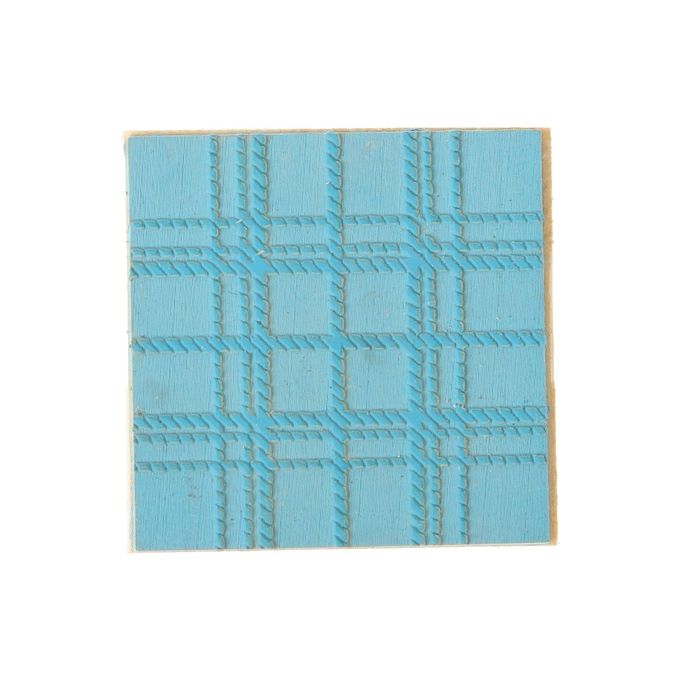 Штамп фоновый "Шотландка" резина, 4х6 см  (ШТ-22)