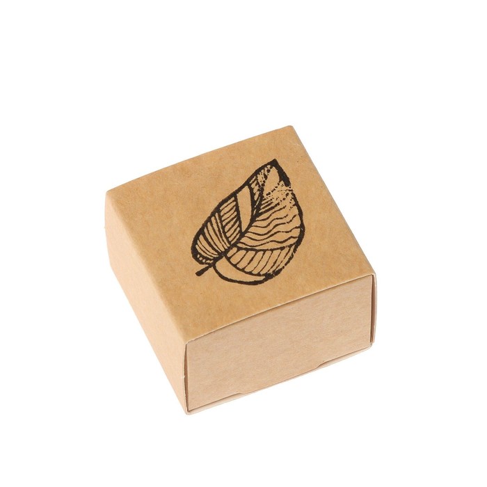 Штамп "Листочек для раскрашивания" резина, 4х4 см (ШТ-94)