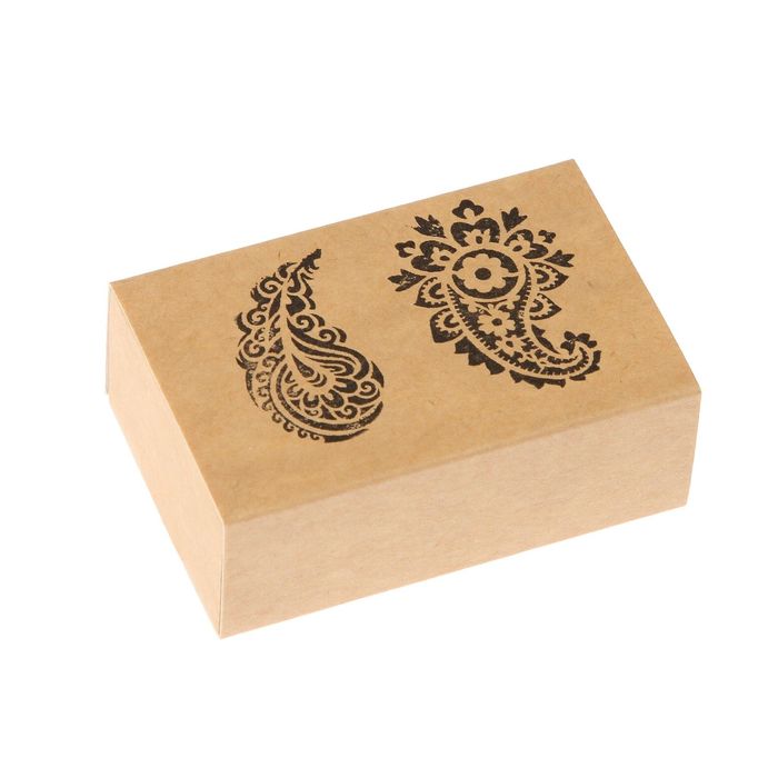 Штамп "Пейсли" набор 2 шт, резина, 4х6 см (ШТ-204)