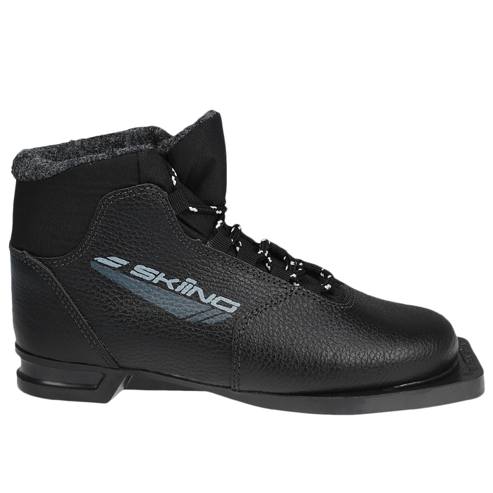 Ботинки лыжные ТРЕК Skiing НК NN 75, цвет чёрный, лого красный, размер 35