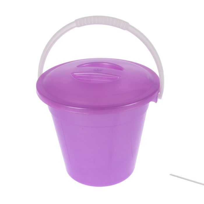 Ведро 3 л евро пищевое с крышкой Особопрочное микс