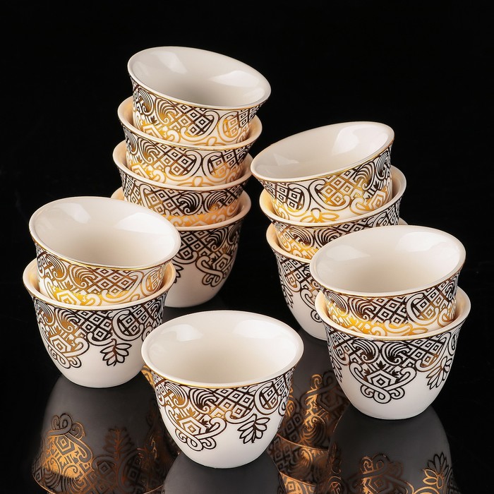 Набор чашек 70 мл "Лия", 12 шт