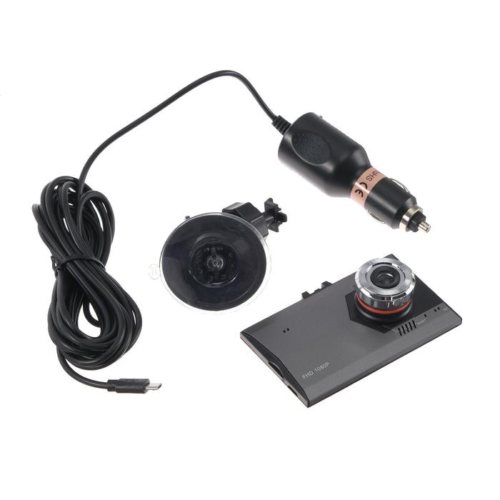 Видеорегистратор автомобильный 3.0" TFT, обзор 170°, HD 1080P