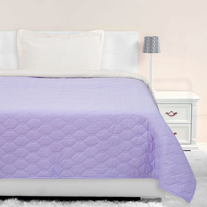 Покрывало Этель Ультрастеп эконом евро 200х215 см, цвет сиреневый 65 г/м²