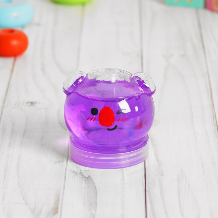 Лизун "Мишка" твердый, цвета МИКС