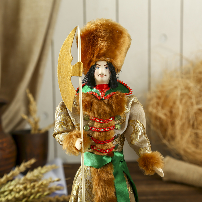 Сувенирная кукла "Воин" 30х13 см, МИКС