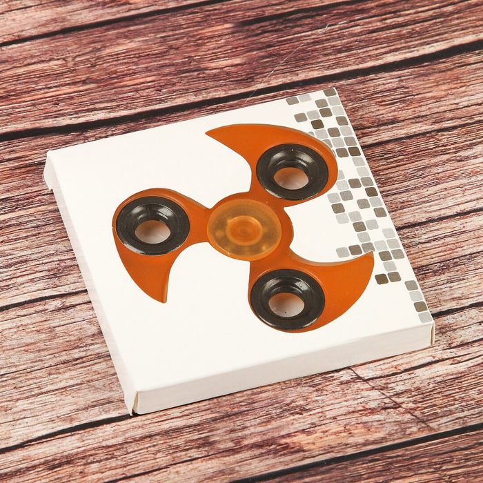 Спиннер "Speed Ride",оранжевый, Флуоресцентный 7*7*1