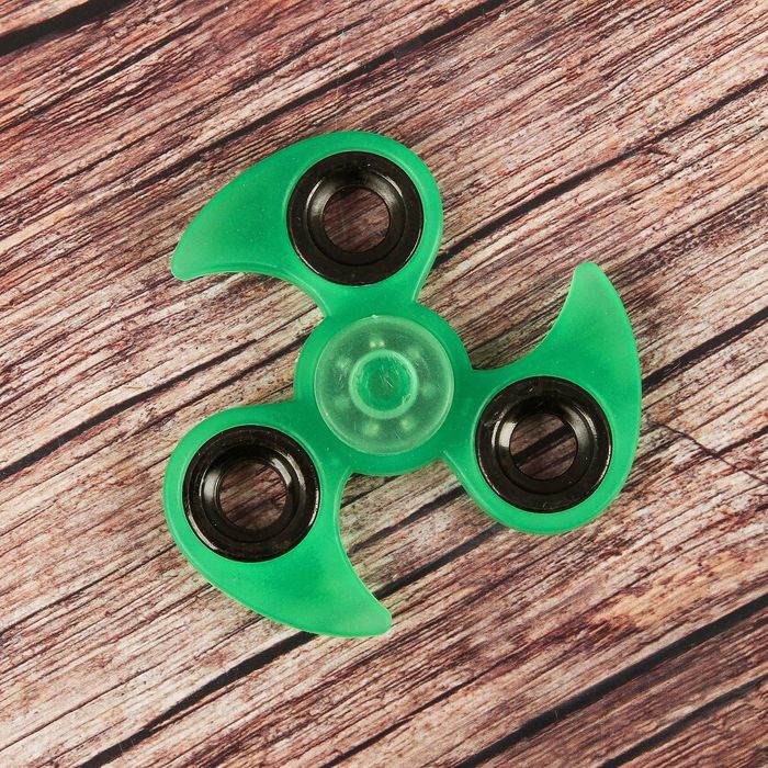 Спиннер "Speed Ride",зеленый, Флуоресцентный 7*7*1