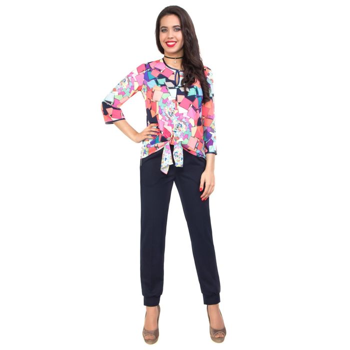 Брюки женские, размер 50, цвет синий Б4-3629/2