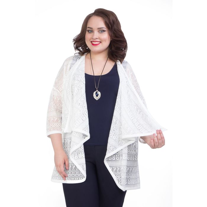 Кардиган женский, размер 52, цвет белый М4-3422/11