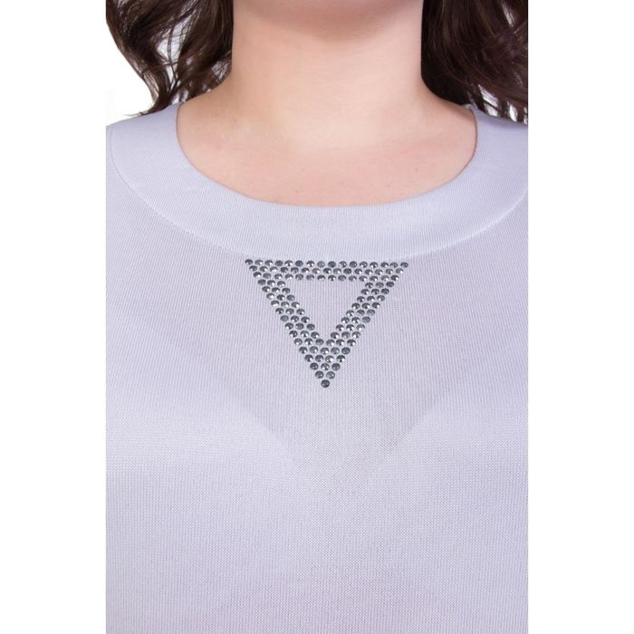 Блуза женская, размер 54, цвет серый