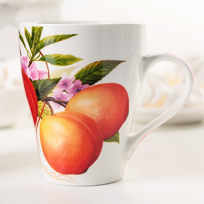 Кружка 360 мл "Цветущие абрикосы"