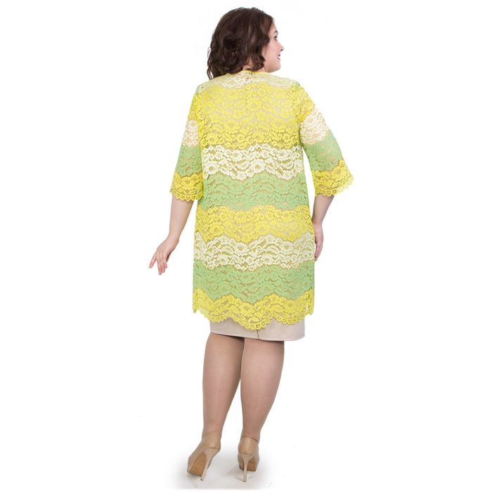 Костюм женский, размер 56, цвет бежевый П4-3539/7