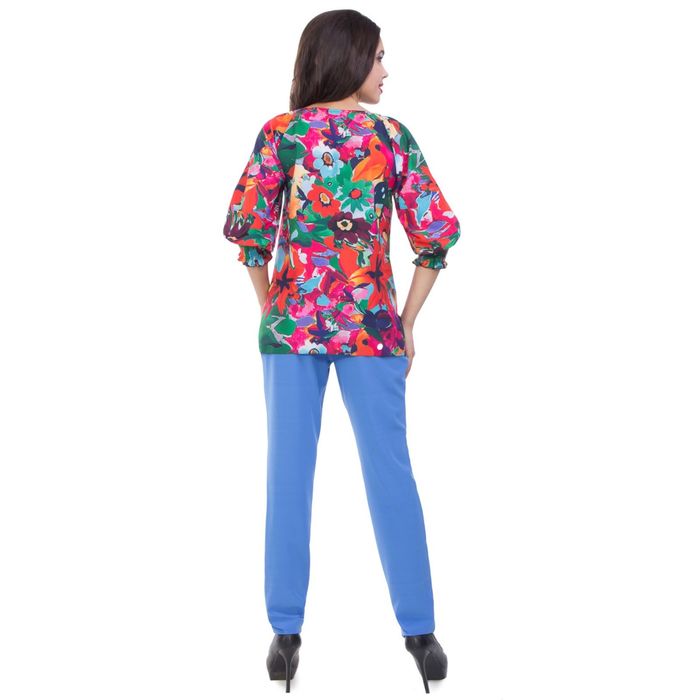 Брюки женские, размер 42, цвет васильковый Б5-3570/1