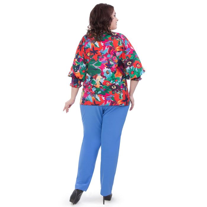 Брюки женские, размер 56, цвет васильковый Б5-3570/2