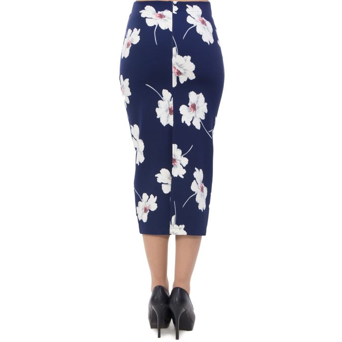 Костюм (блуза+юбка), размер 42, цвет синий К4-3646