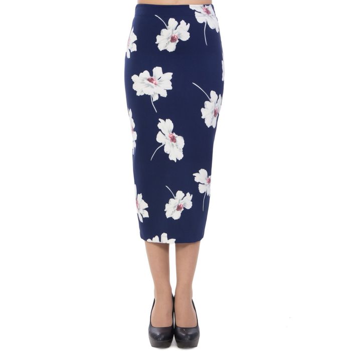 Костюм (блуза+юбка), размер 44, цвет синий К4-3646