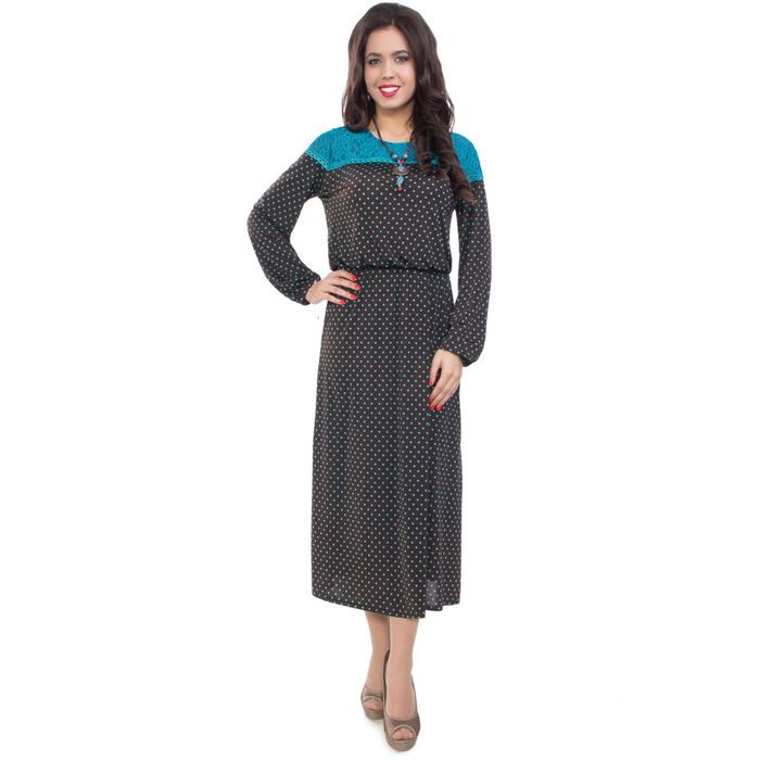 Платье женское, размер 42, цвет коричневый П5-3644