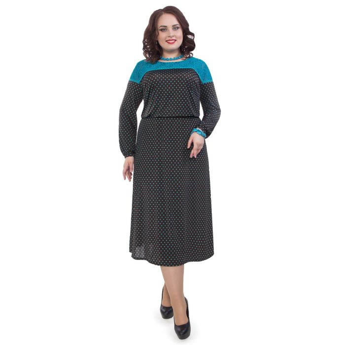 Платье женское, размер 60, цвет коричневый П5-3644/1